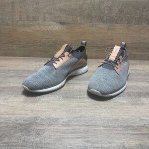 Cole Haan Grand Motion Gray Knit Leather Accent Sneakers Men's Size 12